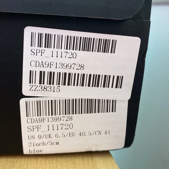 Dance and Sway Royal Blue & Gold Dress/Dance Sandals NWT - Picture 5 of 5